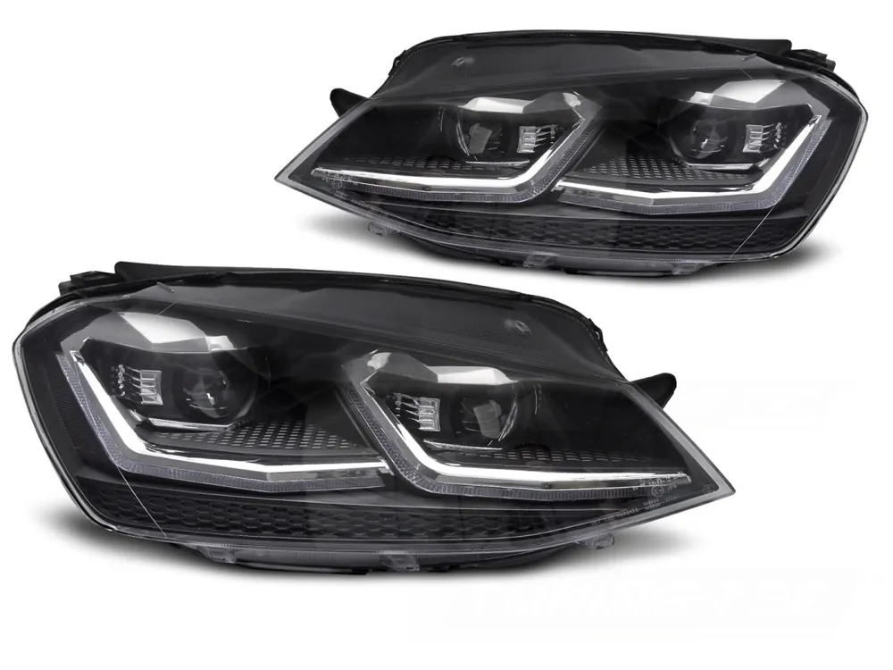 Výprodej Volkswagen Golf VII 2013-2017 - Přední LED světla stříbrná SEQ