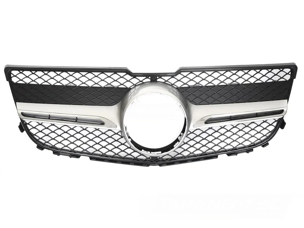 Dokud Zásoby Vydrží Mercedes GLK X204 2013-2015 - Přední maska GT STYLE černá lesklá s chromem