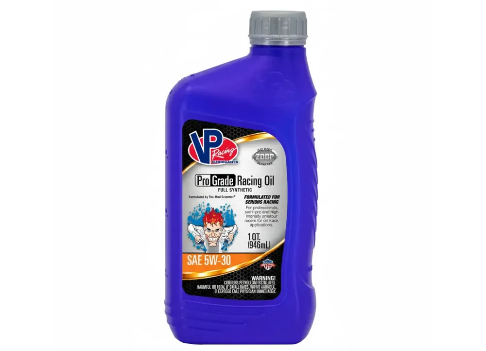 Dokud Zásoby Vydrží Plně syntetický závodní motorový olej SAE 5W-30 VP Racing Pro Grade 946ml