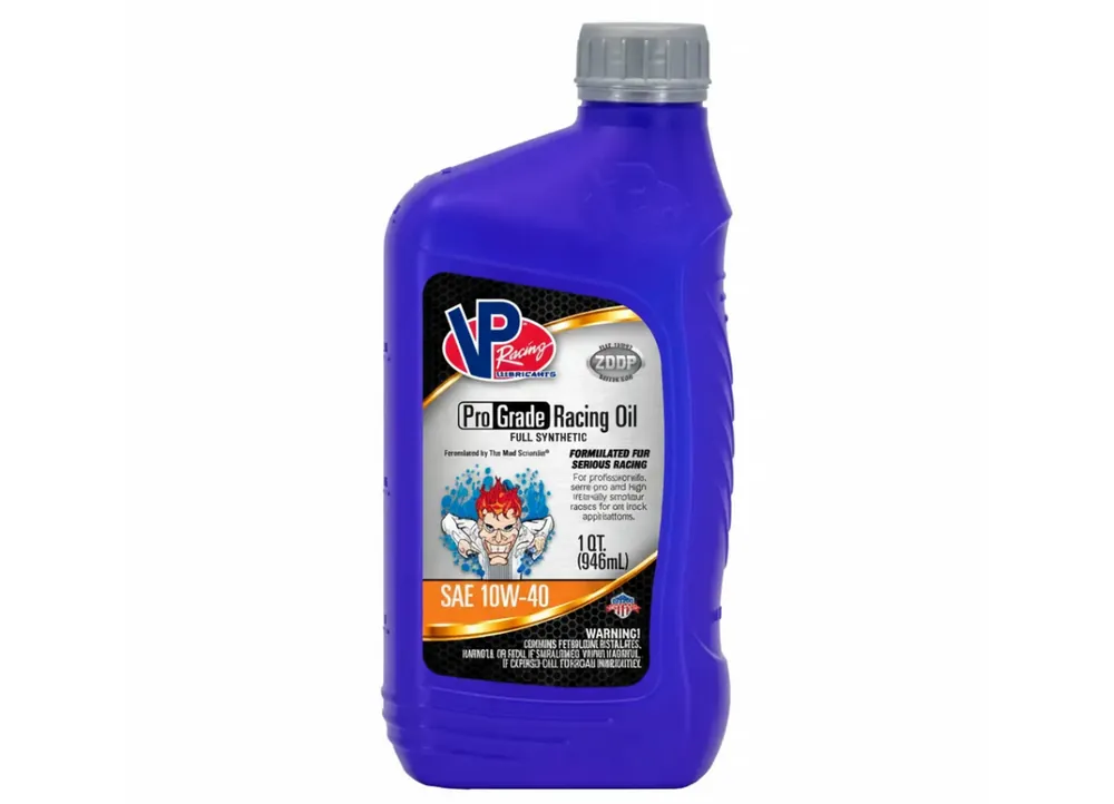 Plně syntetický závodní motorový olej SAE 10W-40 VP Racing Pro Grade 946ml Super Cena