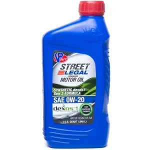 Plně syntetický motorový olej 0W-20 VP Racing Street Legal 946ml Expresní Doručení