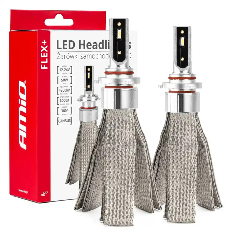 Nízká Cena LED žárovky pro hlavní svícení FLEX+ HB3 9005/HIR1 9011/H10 6000K 12V 24V canbus