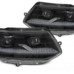 Volkswagen T5.1 2010-2015 - Přední světla FULL LED černá SEQ DRL Odeslání Ihned