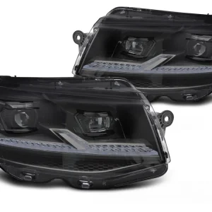 Volkswagen T6 2015-2019 - Přední světla FULL LED černá SEQ DRL Nejprodávanější