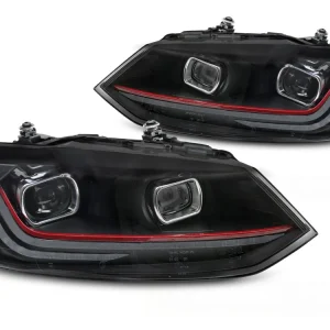 Volkswagen Polo V 6R 2009-2017 - Přední LED světla RED LINE SEQ DRL Sleva